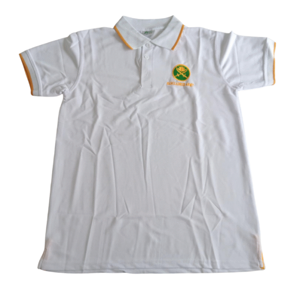 Army White Polo T-Shirt