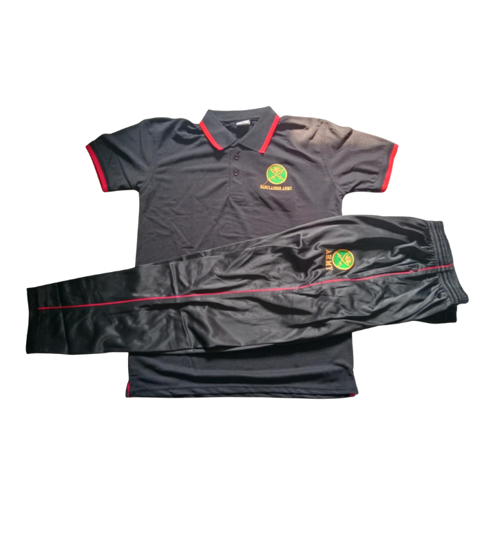 Black Army T-Shirt And Trousers